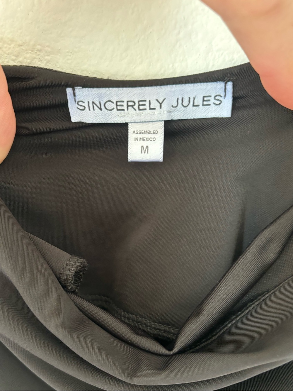 LBD š¤Sincerely Jules Black Satin Cowl Midi Slip Dress - Picture 2 of 2